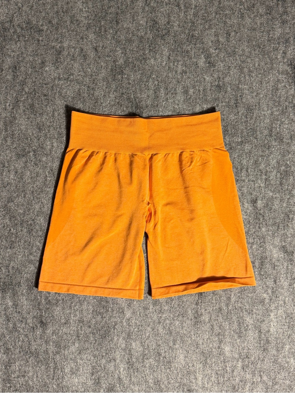 NVGTN Women's High-Waist Orange Bike Shorts